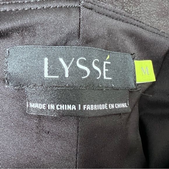 Lysse Black Shimmery Leggings Size Medium - Picture 5 of 8